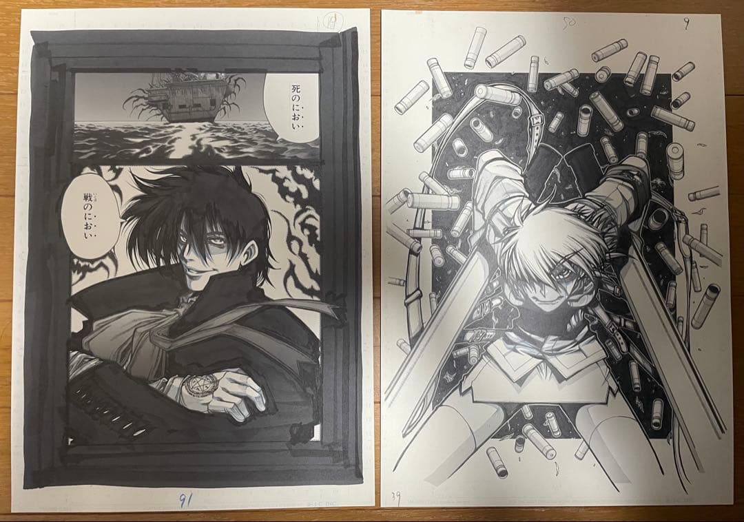 ヘルシング 20周年記念複製原画 王立国教騎士団セット40枚セット