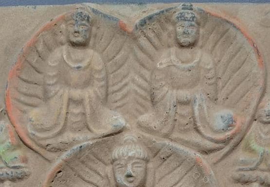 コレクター収集　仏教美術　曼荼羅　磚　（A）