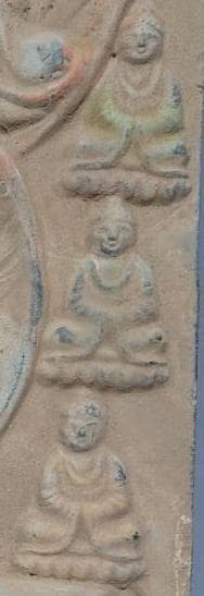 コレクター収集　仏教美術　曼荼羅　磚　（A）