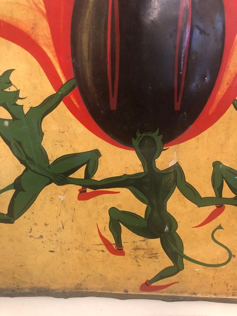 ビンテージ　30s デビル 悪魔　アドバタイジング　インダストリアル　Devil