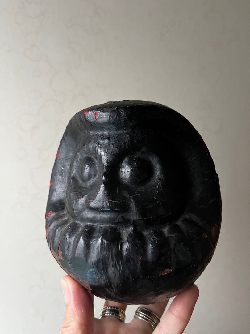 達磨　木型　張子の木型　だるま　高崎だるま　骨董　民藝　時代は明治から昭和