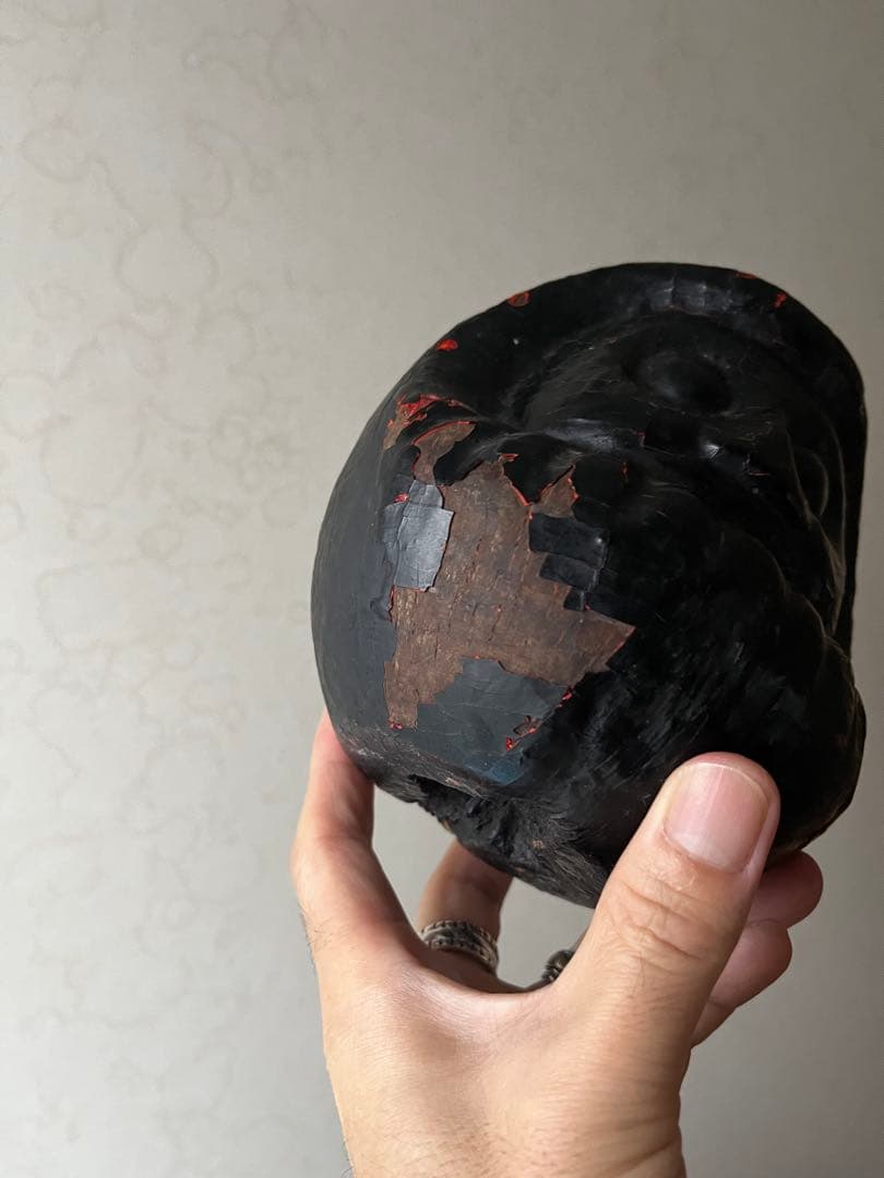 達磨　木型　張子の木型　だるま　高崎だるま　骨董　民藝　時代は明治から昭和