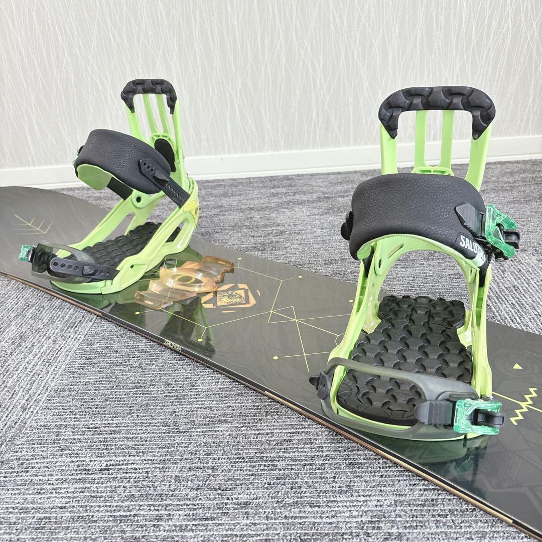 64超豪華❗️サロモン メンズスノーボードセット★スノボ147cm+ビン付
