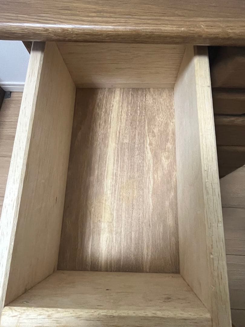 刑務所家具 ナラ材チェスト 5段収納