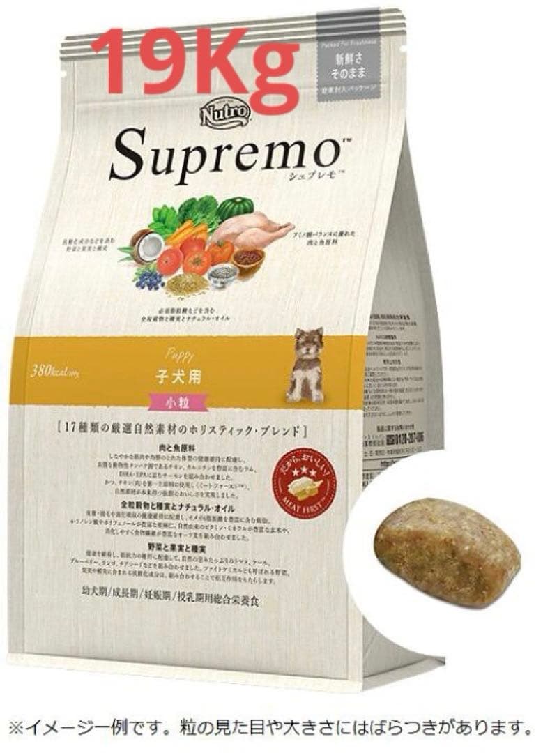 ★シュプレモ★ 小粒　子犬用全犬種　19Kg ニュートロ　ドッグフード　業務用