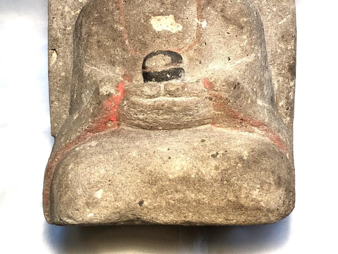 【 江戸期の石仏 】　卓上に置けるコンパクト22ｃｍ