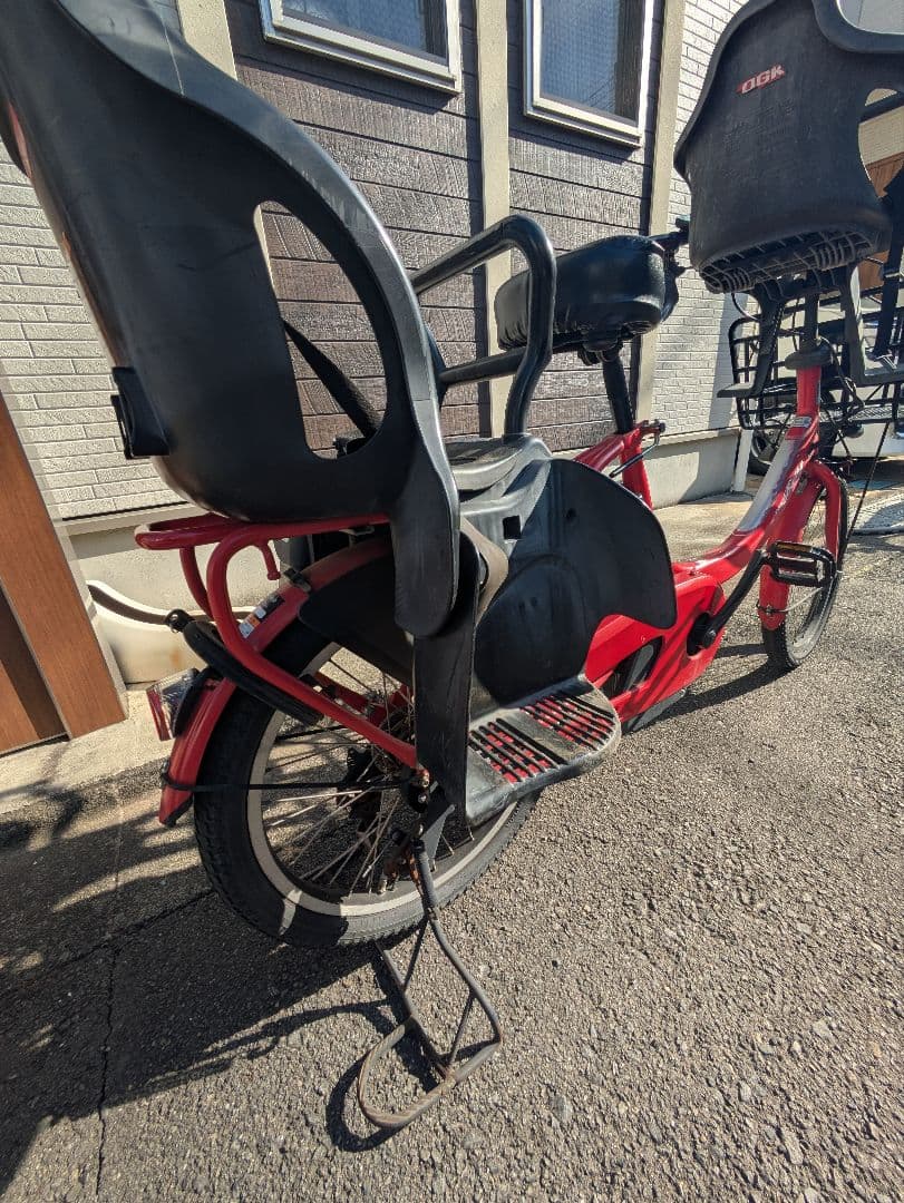 電動アシスト自転車　ヤマハ パスバビーアン20インチ 子供乗せ 赤色