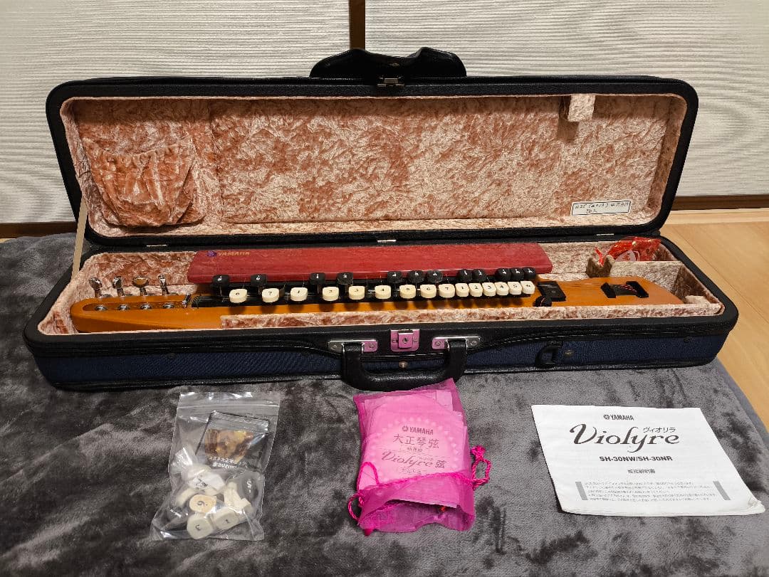 【中古】ヴィオリラSH-30NRケース・スタンド・教則本付【大正琴初心者・入門】