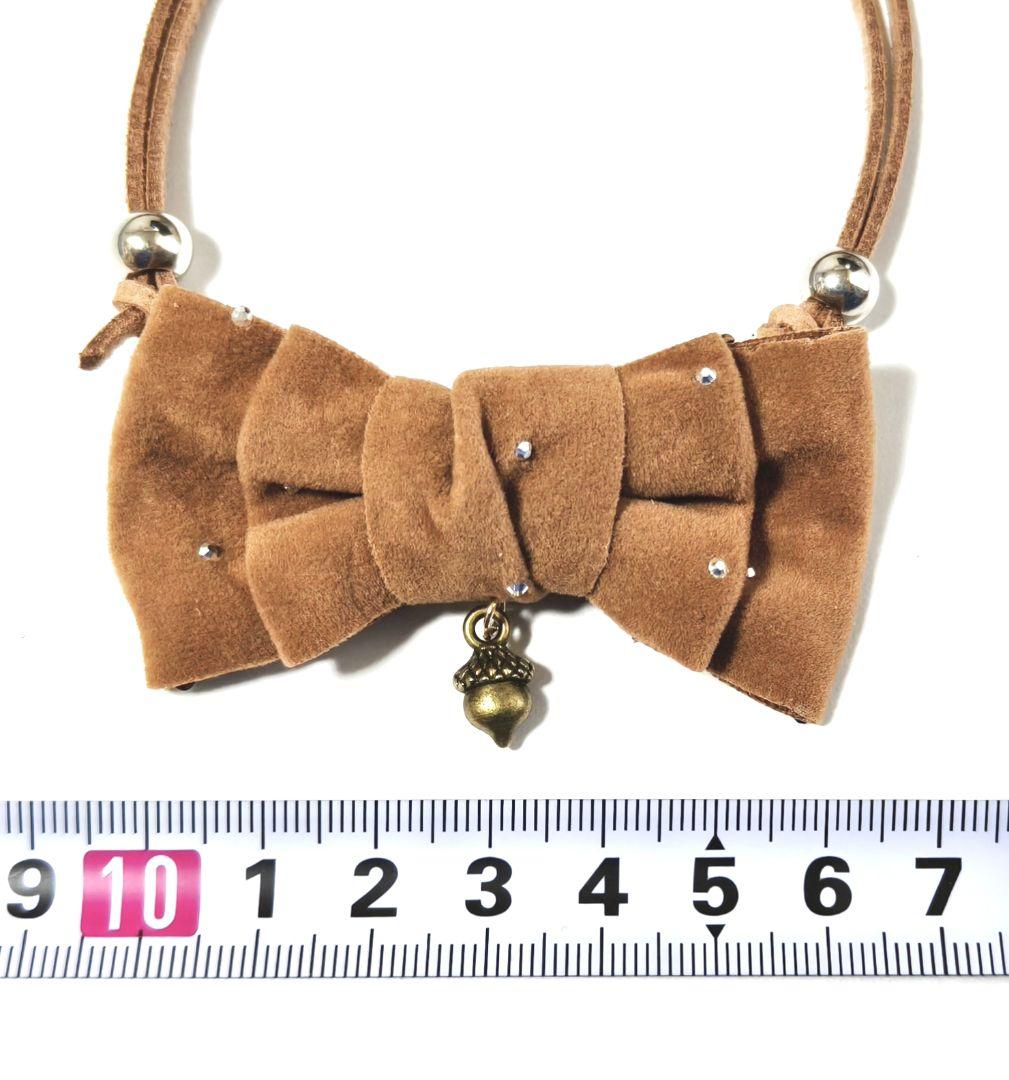 ペット用　トリミングチョーカー　1月　白くま　雪の結晶　リボン　シロクマ