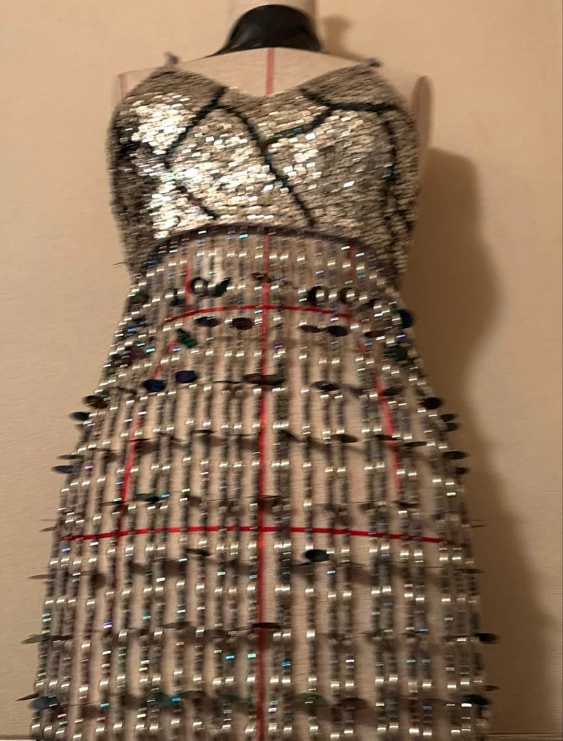 ダンス衣装　飾り付きトップブラ衣装