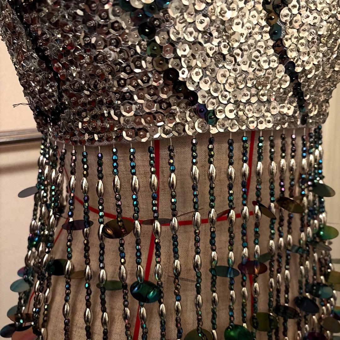 ダンス衣装　飾り付きトップブラ衣装