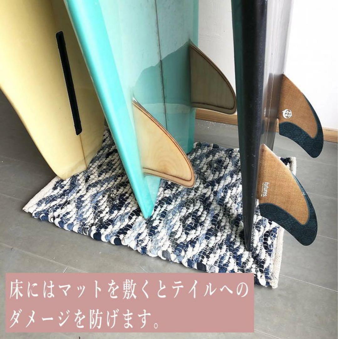 サーフボードラック　収納　スタンド　壁付け　バリ　サーフィン　ツインフィン　ビス