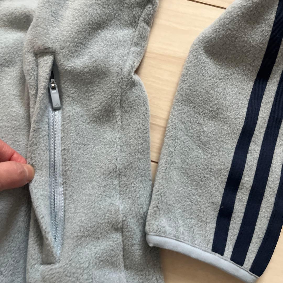 新品　アディダス　ゴルフ　スリーストライプス　フリース　セットアップ　XL