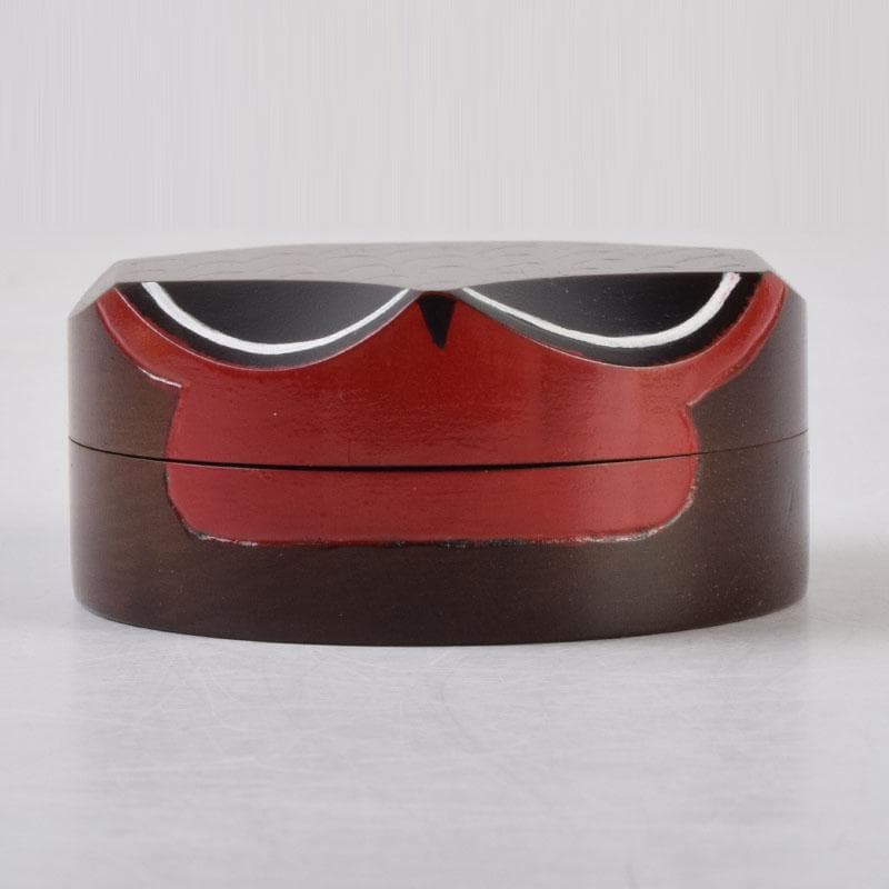 ちびまり　茶道具漆塗うそ鳥香合大宰府天満宮千百年大祭記念共箱　C　8699