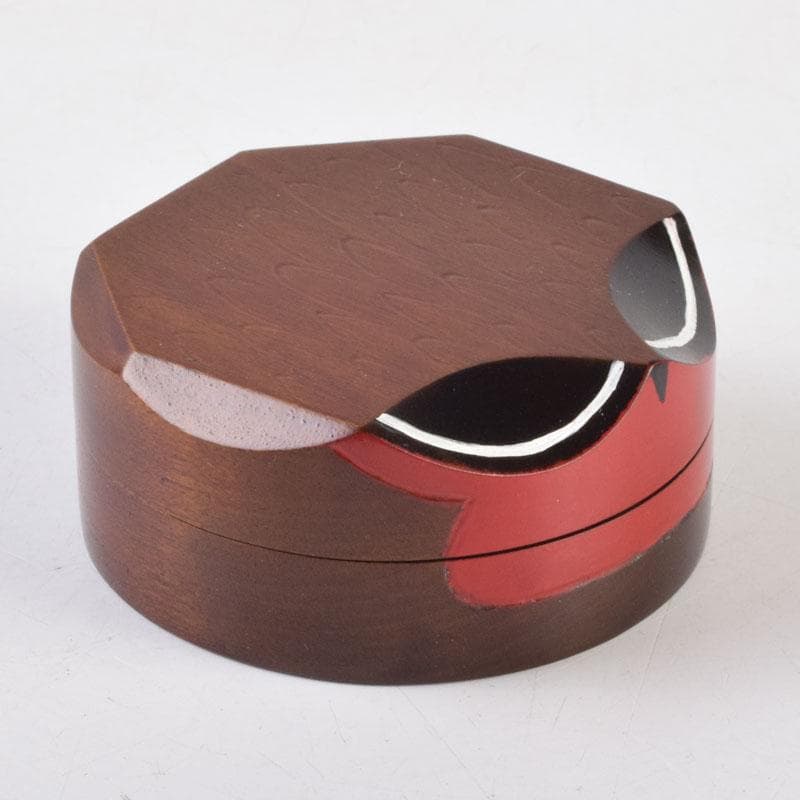 ちびまり　茶道具漆塗うそ鳥香合大宰府天満宮千百年大祭記念共箱　C　8699