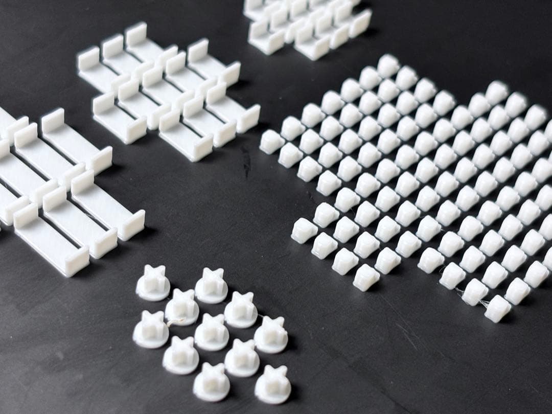 建築模型 机4種×10 椅子100脚 縮尺1/200 数量変更可