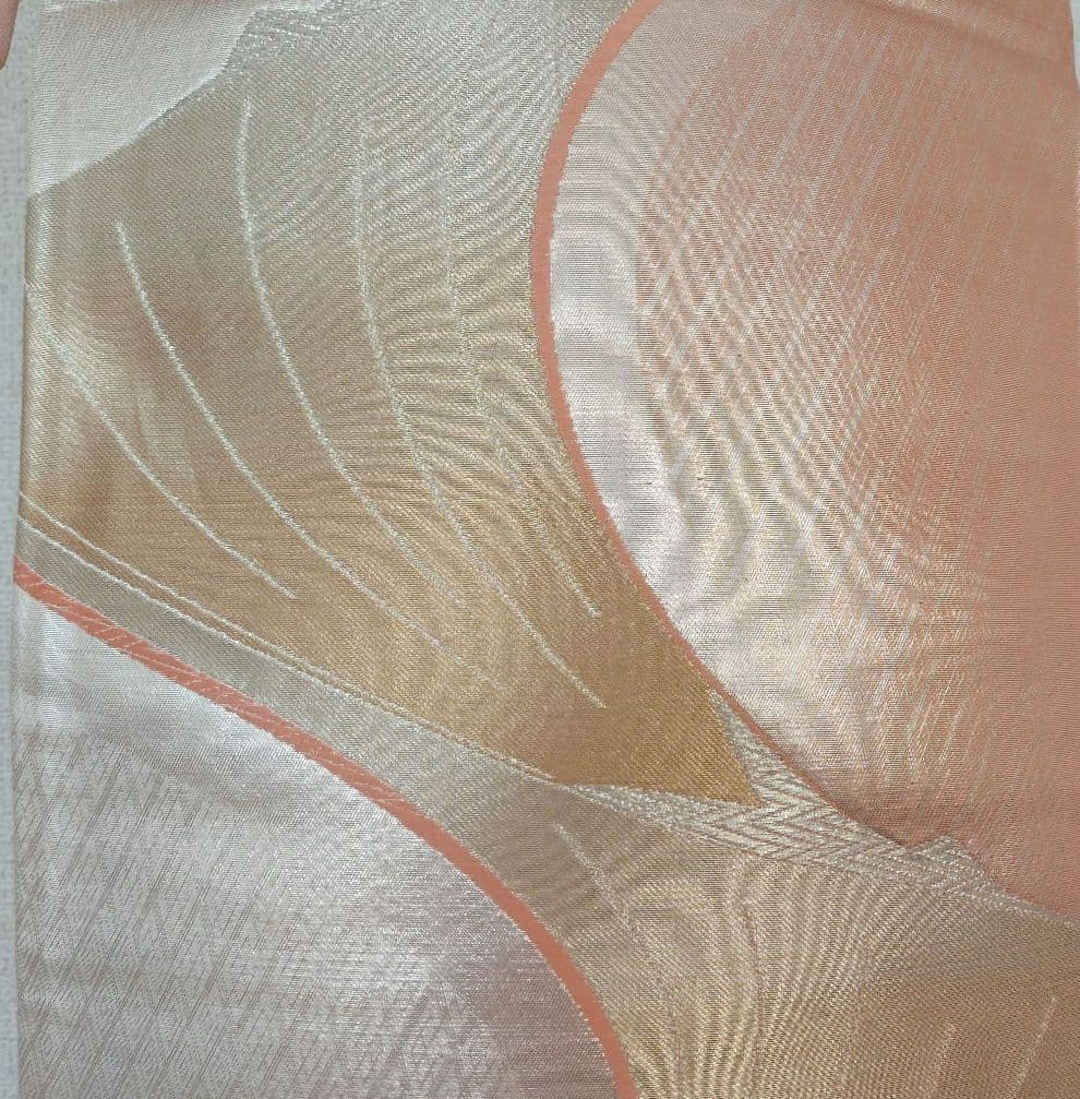 お琴カバー【桃】着物帯 ゆたん油単ハンドメイド 和楽器 正絹 袋帯 山田流生田流