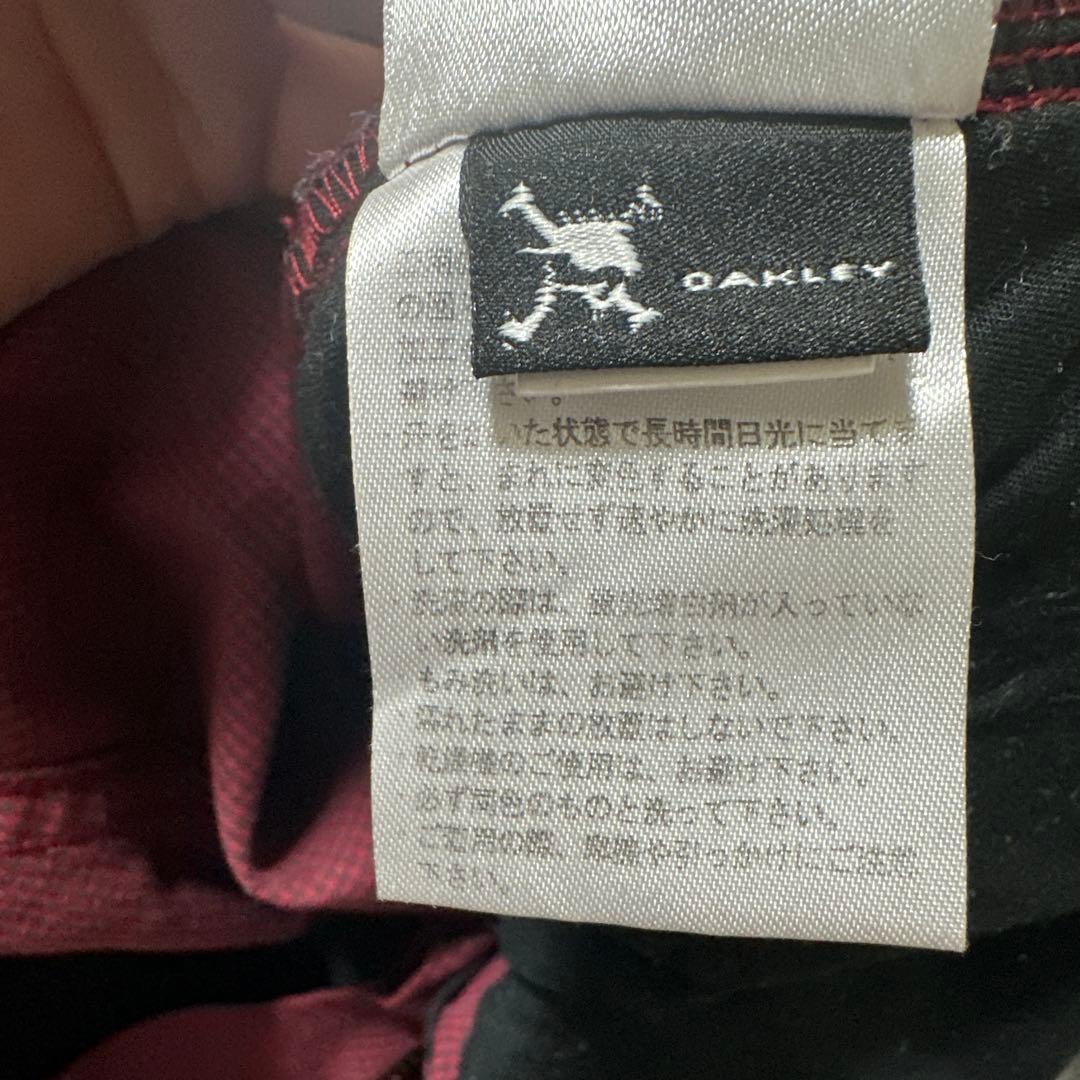 【ゴルフ】OAKLEY バーガンディ ストレートパンツ