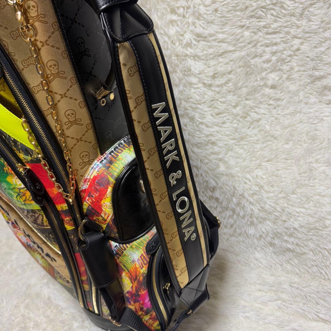 【マークアンドロナ】極美品 キャディバック 木村拓哉 総柄 2023