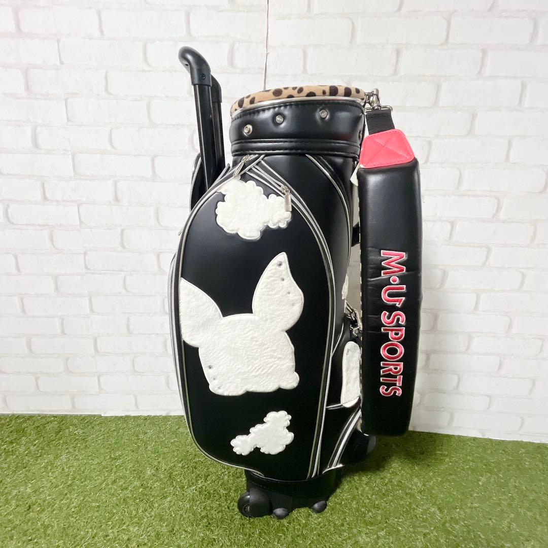 訳あり未使用品！MU SPORTS ミエコ ウエサコ キャディバッグ キャリー付