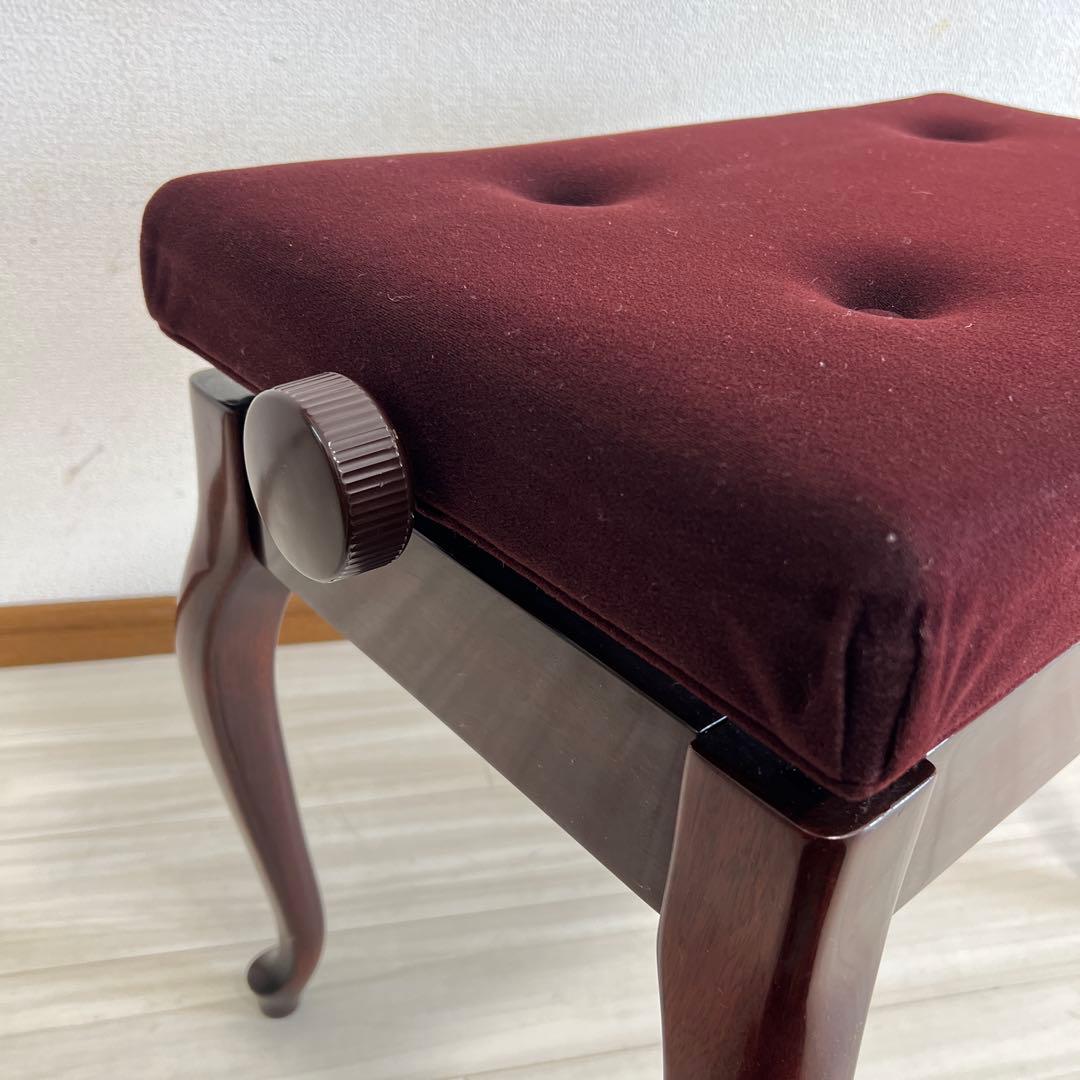 【中古美品】ヤマハピアノ付属椅子木目猫脚（No50同等品）送料込み