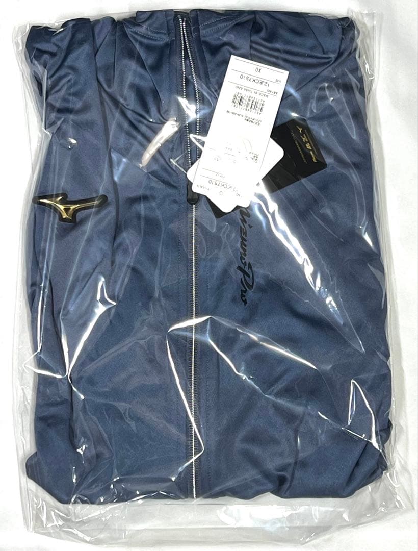 【ミズノプロ】フルZIPフーディ(薄手) インディゴ XO 12JECK75