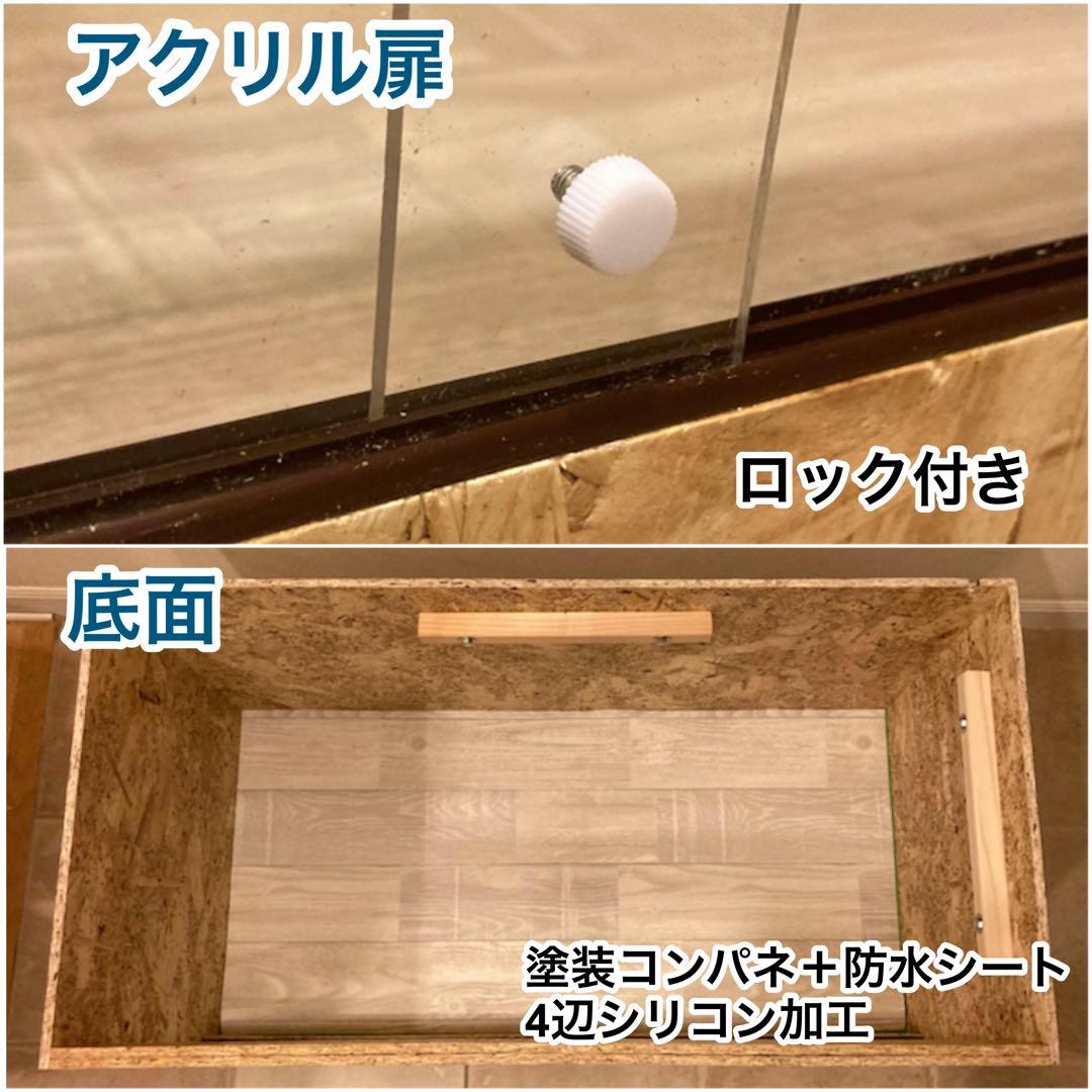 爬虫類ケージ　木製ケージ　9040 フトアゴ　ハリネズミ フルオプション送料込