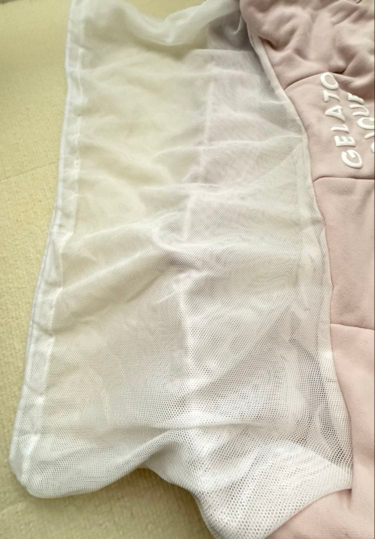 【新品未使用】ジェラートピケスリングキャリーバッグ ピンクベージュ