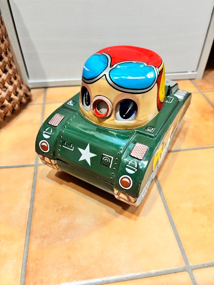 希少 動作品 トミー COMIC TANK ブリキ　当時物　アンティーク