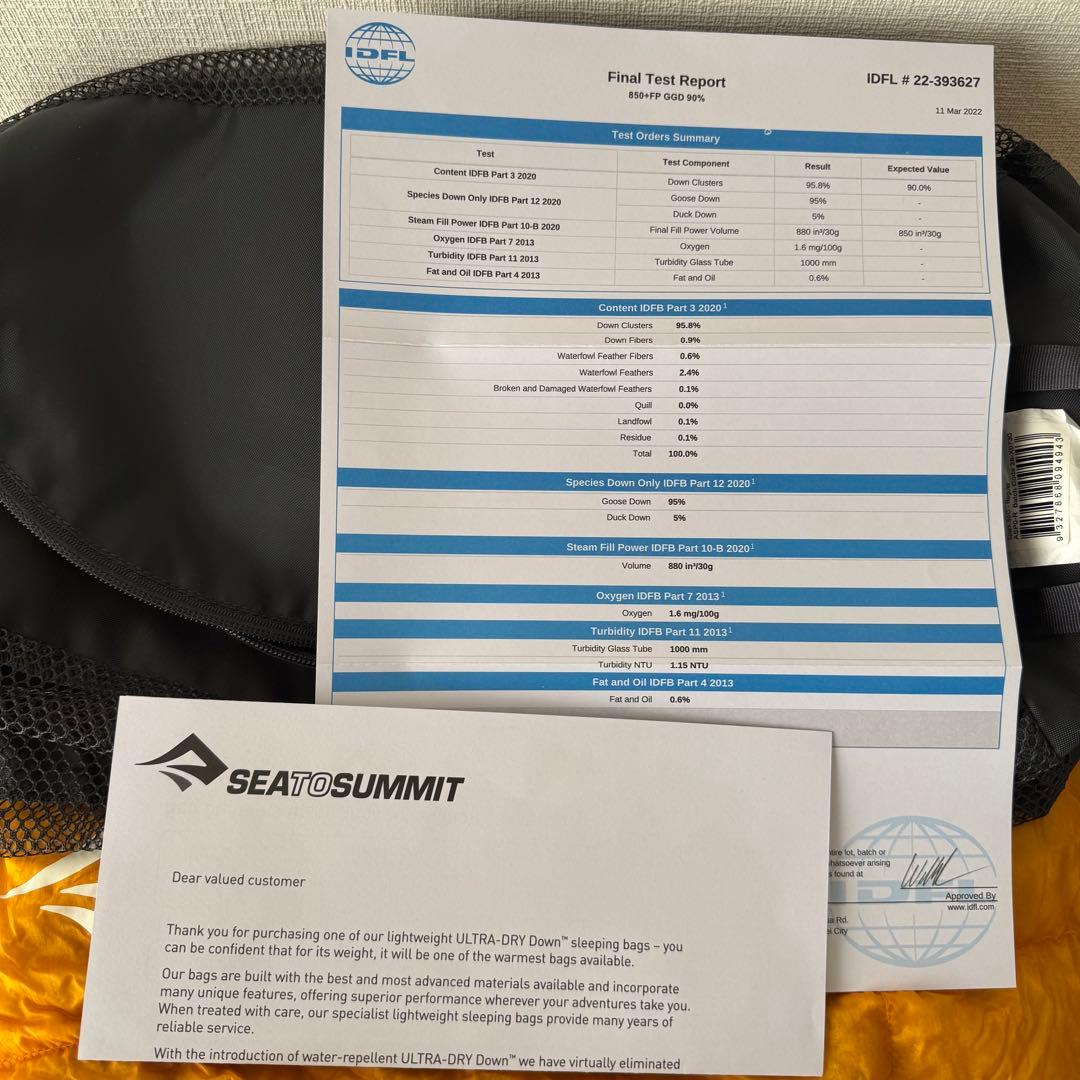 SEA TO SUMMIT スパークsp0 レギュラー