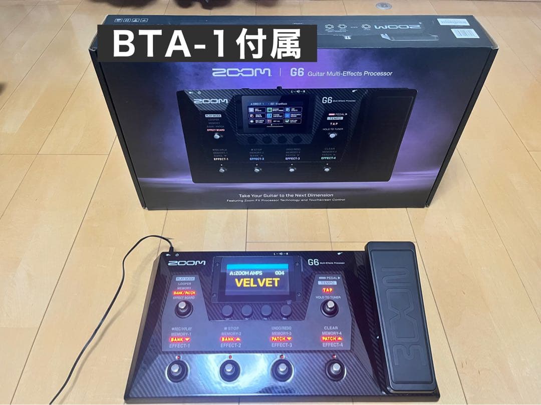 ZOOM G6（アダプター、BTA-1、保証書付属）