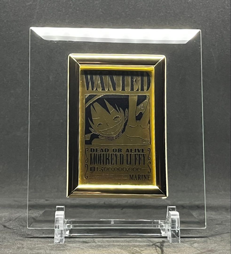 ONE PIECE ルフィゴールド手配書 純金999.9 24K 22K PSA