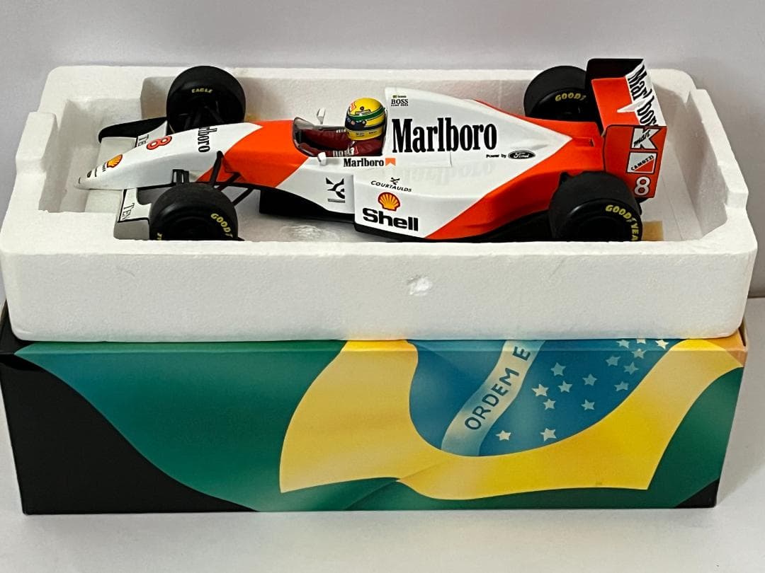 ミニチャンプス 1/18 McLaren Ford MP4-8 A.セナ 箱付