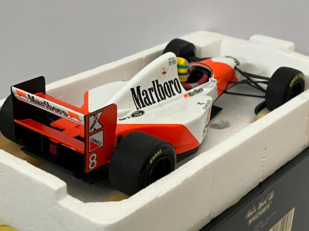 ミニチャンプス 1/18 McLaren Ford MP4-8 A.セナ 箱付