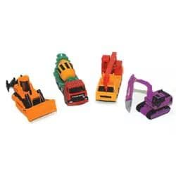 ◆絶版◆完品◆建設車両セット2◆クレーン ミキサー車 ブルドーザー ショベル