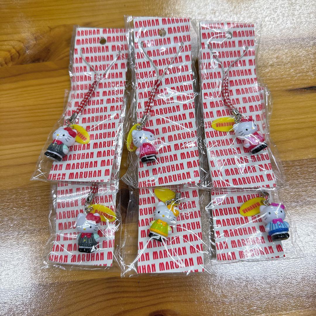 ハローキティ　マルハン根付け　6個セット