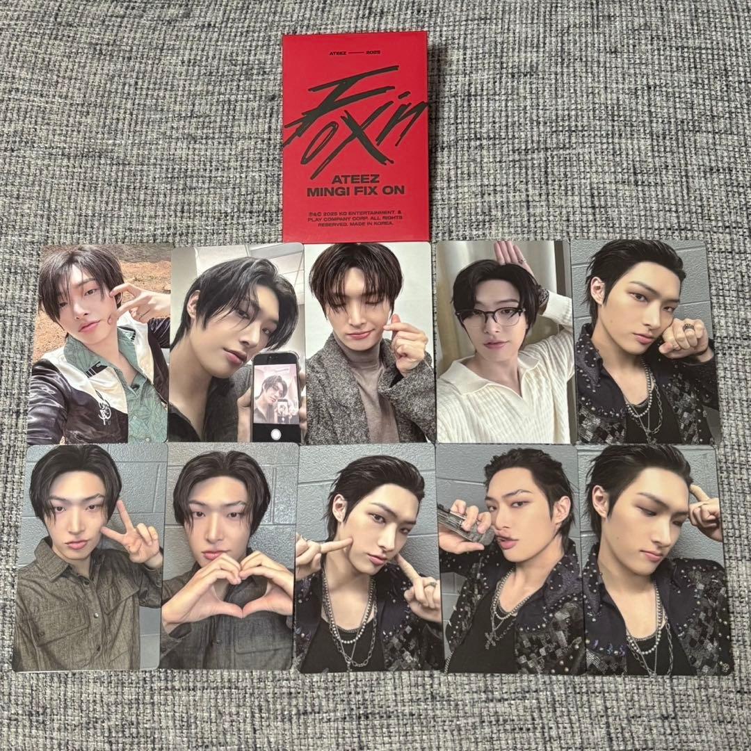 ATEEZ ミンギ HBD FIX ON ポップアップ トレカ コンプセット①