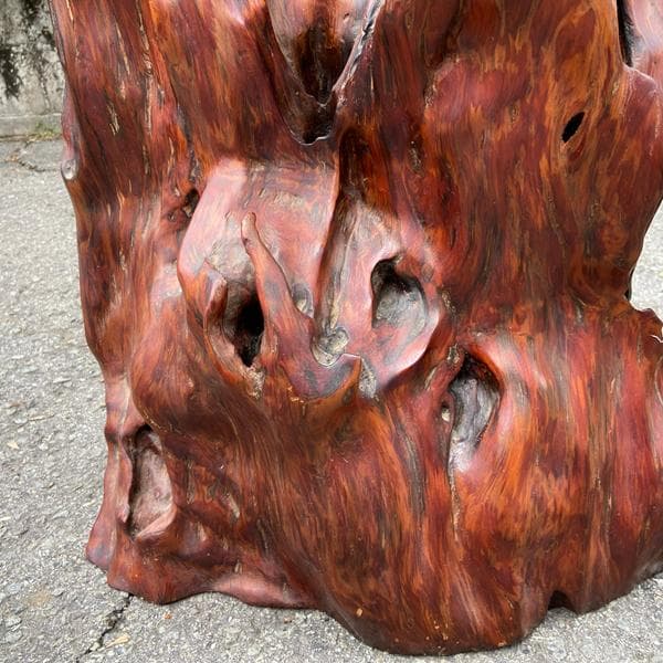 Y【伝統工芸】希少品！屋久杉？ 置物 飾り オブジェ インテリア 木製 傷あり