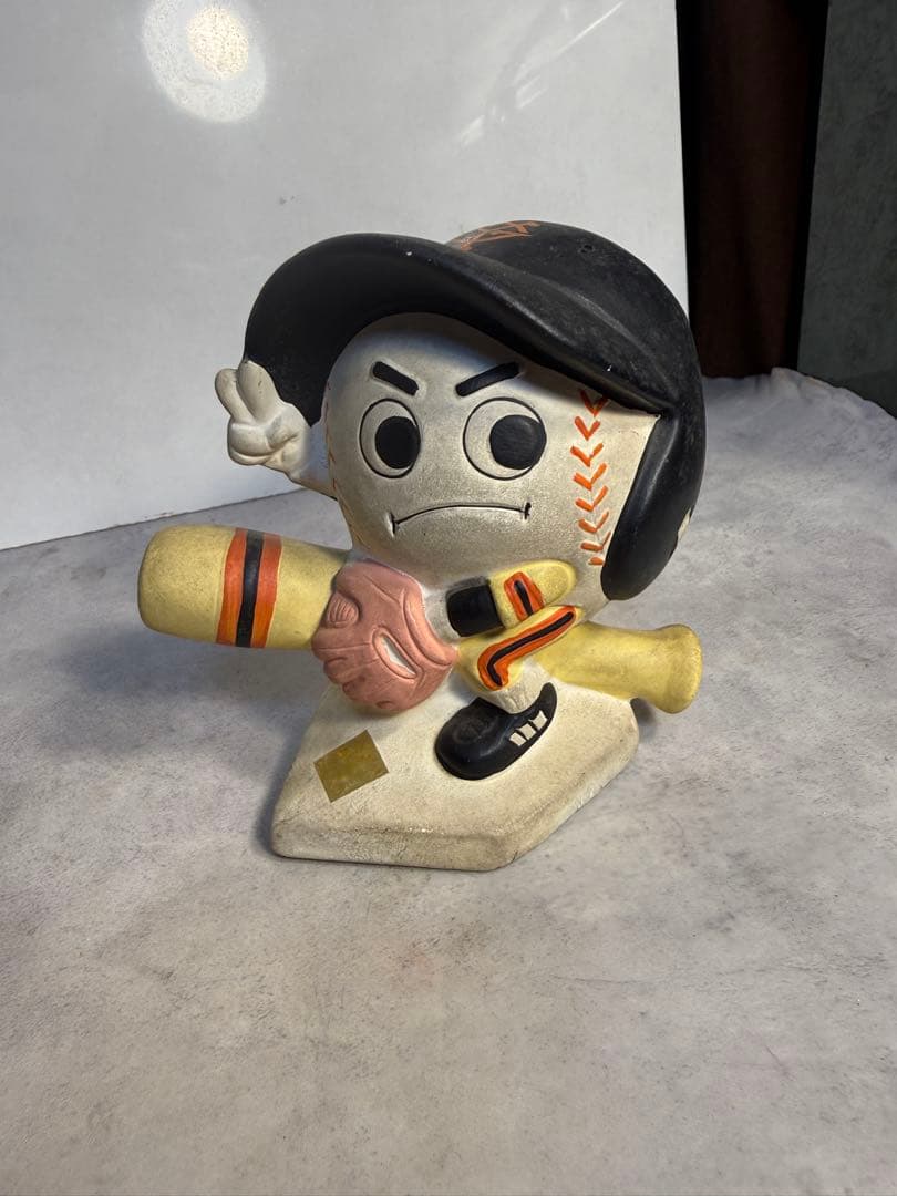 昭和レトロ 読売ジャイアンツ ミスタージャイアンツ 貯金箱 陶器製 当時物