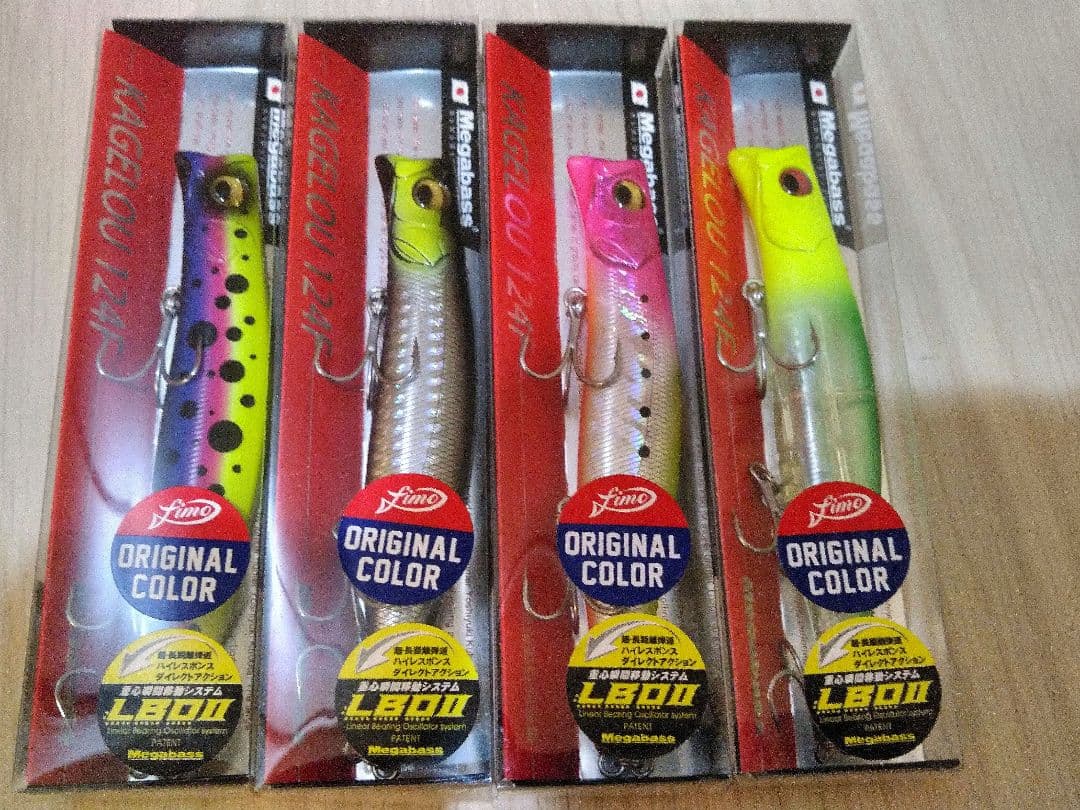 メガバス　カゲロウ124F　fimoオリカラ　未使用４個セット