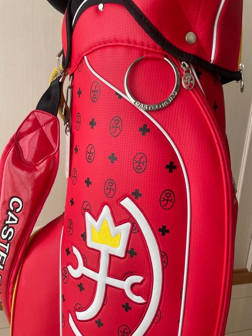 CASTELBAJAC ゴルフバッグ レッド　8.5型
