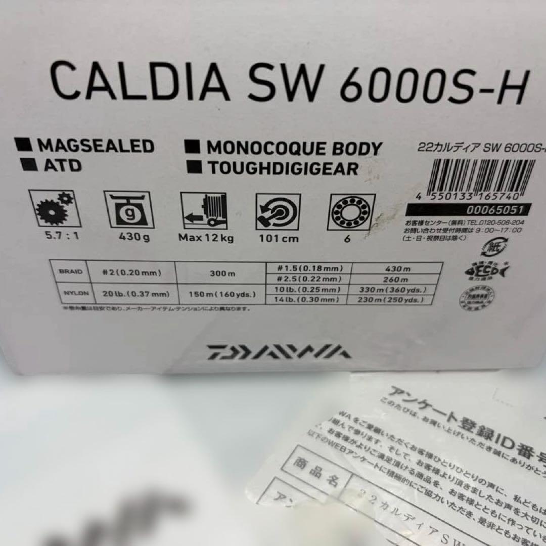 Daiwa CALDIA SW 6000S-H スピニングリール