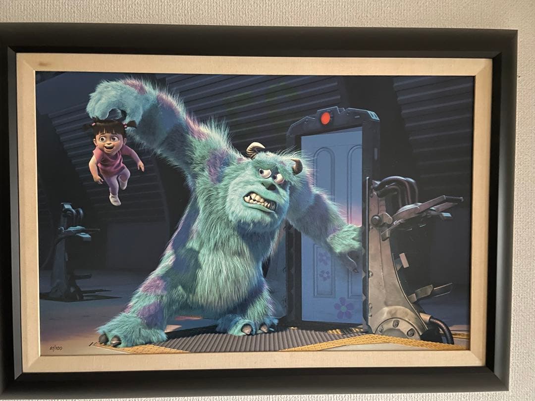 モンスターズインク　ファインアート　レア　世界限定100 ピクサー　ディズニー
