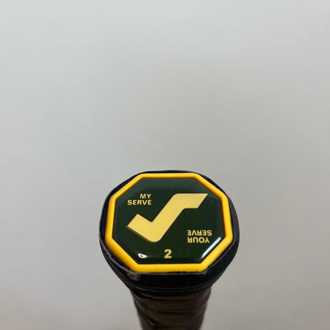 スノワート　テニスラケット カーボンファイバー 黒/オレンジ