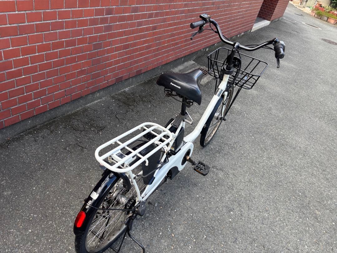 Panasonic 電動アシスト自転車 ホワイト　8ah