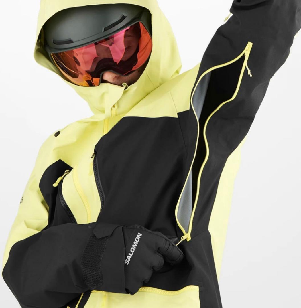 SALOMON ゴアテックス ジャケット イエロー/ブラック