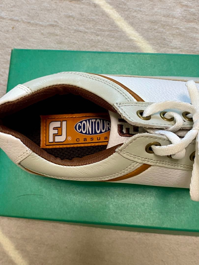 FootJoy フットジョイ メンズ ホワイト/ゴールド スニーカー