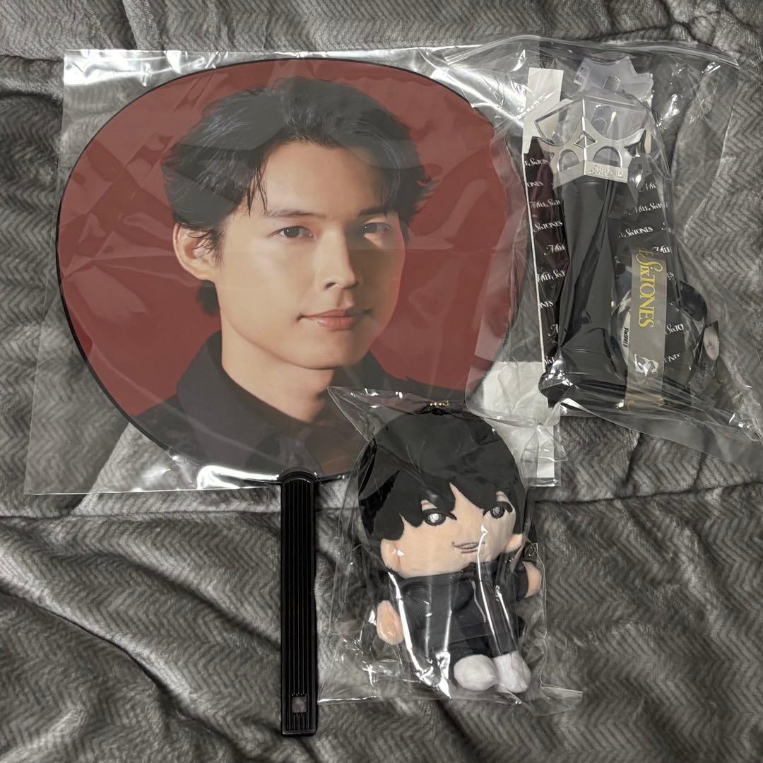 SixTONE松村北斗　うちわ　ペンライト　ペンラ　マスコット　ぬいぐるみ