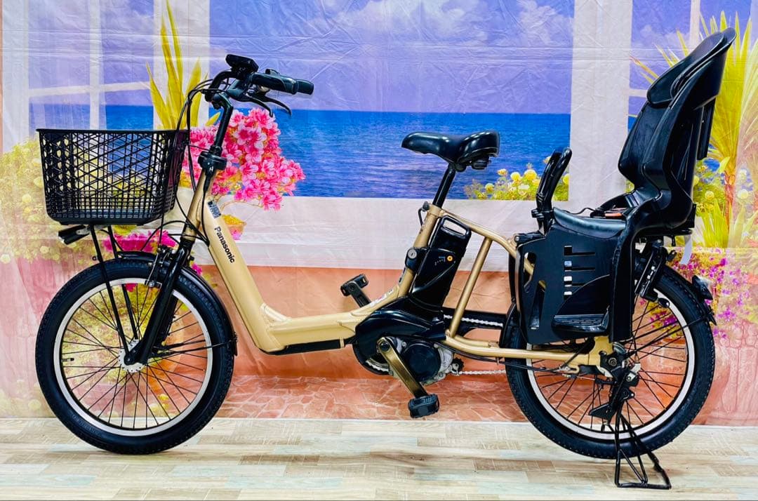 ギュットアニーズ⭐️8AHパナソニック子供乗せ電動アシスト自転車Y3122