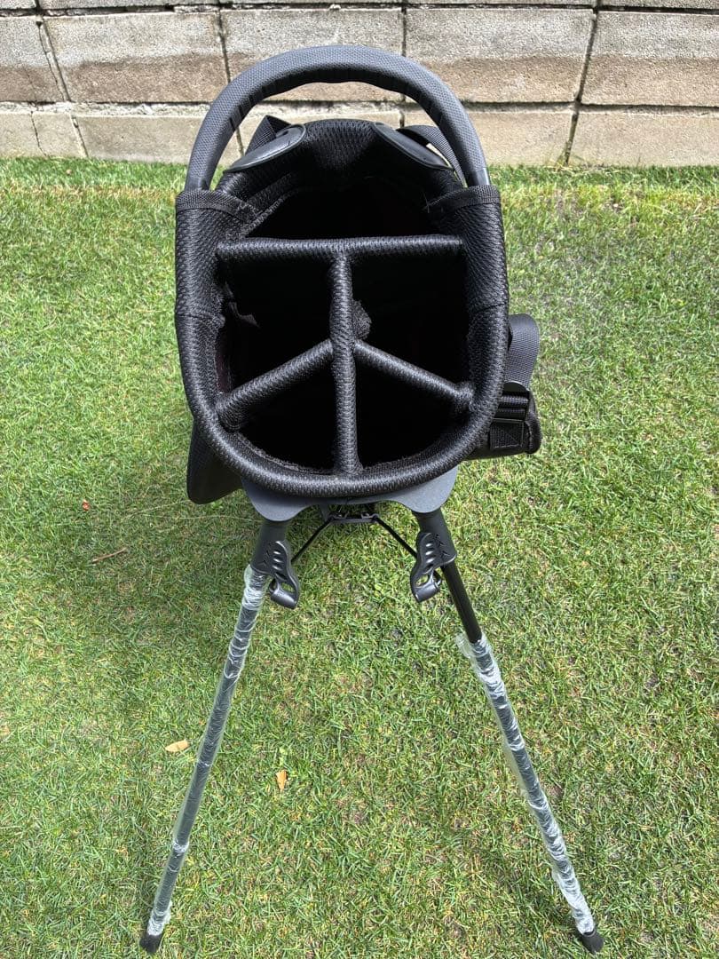 スタンドゴルフバッグ ブラックとターコイズ